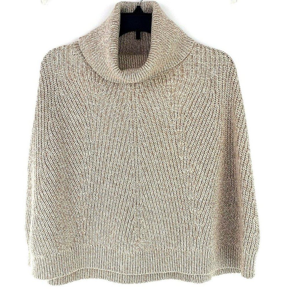Banana Republic Tan Turtleneck Cape - Sz Large